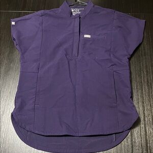 Figs Montex Scrub top in Purple Jam